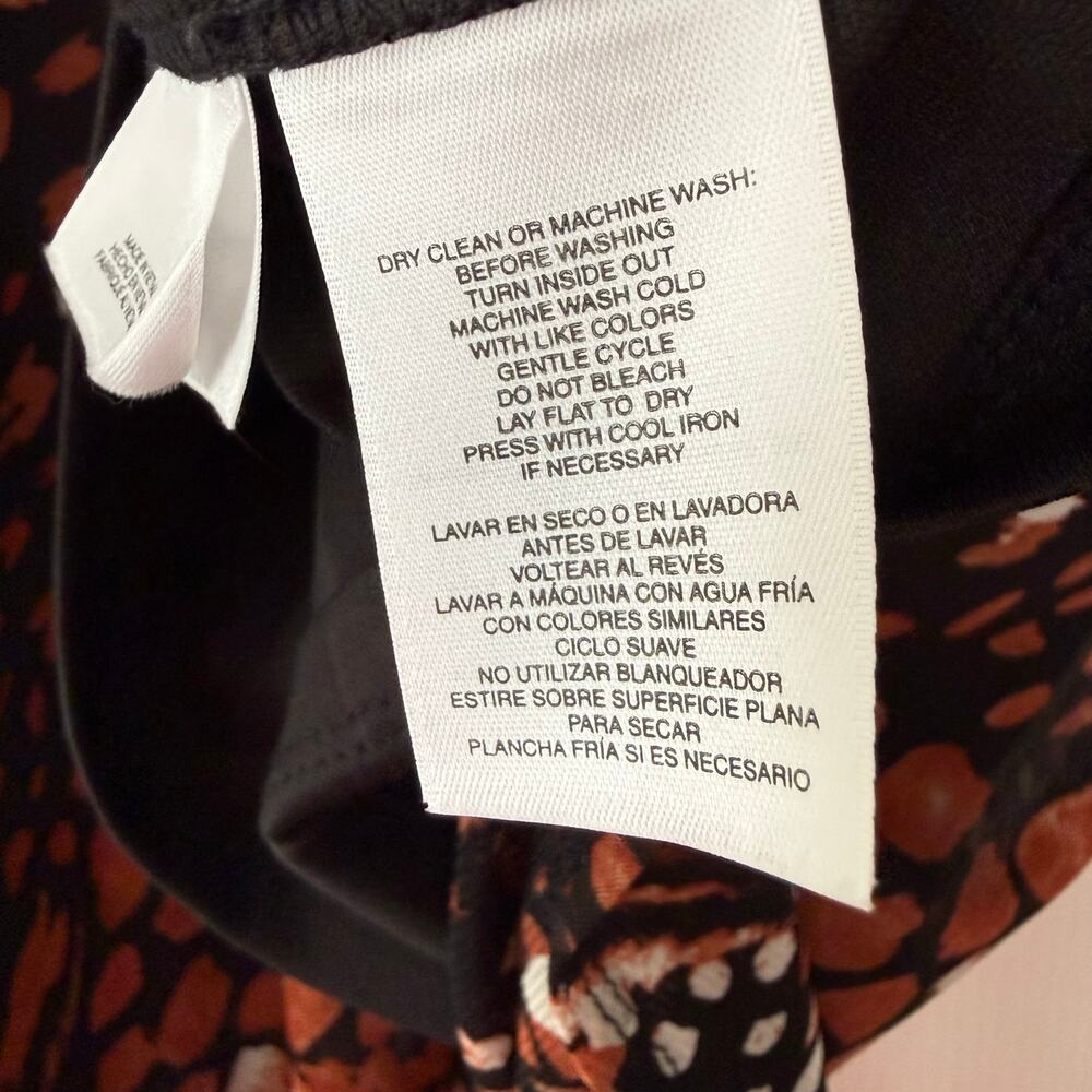 Kasper Women's Multicolor Printed Mesh Top Size 2X - Picture 10 of 13